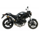 Silencieux double MIVV Oval Classic carbone Ducati Monster 695