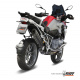 Silencieux MIVV Suono inox brossé noir/casquette carbone BMW R1200GS