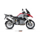 Silencieux MIVV Suono inox brossé noir/casquette carbone BMW R1200GS