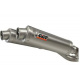 Silencieux double MIVV Oval Classic inox Honda Hornet