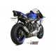 Silencieux MIVV MK3 inox brossé/casquette inox Yamaha MT-10