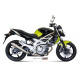 Silencieux MIVV X-Cone inox brossé Suzuki Gladius SFV 650