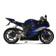 Silencieux MIVV Suono inox/casquette carbone Yamaha YZF-R6