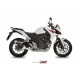 Silencieux MIVV GP inox brossé noir Honda CB500F/CB500X/CBR500R