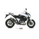 Silencieux MIVV Speed Edge inox brossé noir Kawasaki Z800