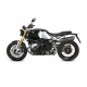 Silencieux MIVV Suono inox brossé noir/casquette carbone BMW R1200 nineT