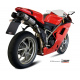 Silencieux double MIVV Suono inox/casquette carbone Ducati 848/1098/1198