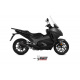 Silencieux MIVV Suono inox noir/casquette carbone Honda integra 750