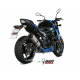 Silencieux MIVV Suono inox noir/casquette carbone Suzuki GSX-S750