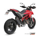 Silencieux MIVV Suono inox brossé noir/casquette carbone Ducati Hypermotard 821/SP