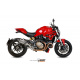 Silencieux MIVV Speed Edge inox/casquette carbone Ducati Monster 1200