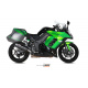 Silencieux MIVV Suono Black inox noir/casquette carbone Kawasaki Z1000SX