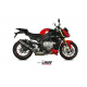 Silencieux MIVV Suono inox noir/casquette carbone BMW S1000R