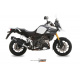 Silencieux MIVV Speed Edge inox brossé noir/casquette carbone Suzuki DL1000 V-Strom