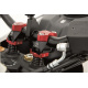 Pontets de guidon GILLES TOOLING 2DGT réglables noir/rouge Ducati Scrambler 1100