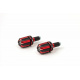 Embouts de guidon LSL Dual Dise noir/rouge