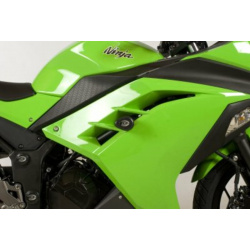 Tampons de protection R&G RACING Aero noir Kawasaki Ninja 300