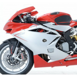 Tampons de protection R&G RACING Aero blanc MV Agusta F4 1000R