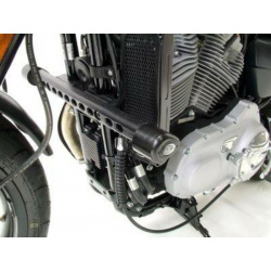 Tampons de protection R&G RACING Aero noir Harley Davidson XR1200/Sportster/X Sportster