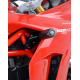 Tampons de protection R&G RACING Aero noir sans percage Ducati Supersport