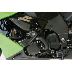 Tampons de protection R&G RACING Aero noir Kawasaki ZX10R