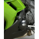 Tampons de protection R&G RACING Aero noir Kawasaki ER6-F