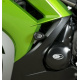 Tampons de protection R&G RACING Aero noir Kawasaki ER6-F