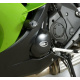 Tampons de protection R&G RACING Aero noir Kawasaki ER6-F