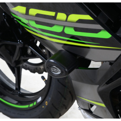 Tampons de protection R&G RACING Aero noir Kawasaki Ninja 400