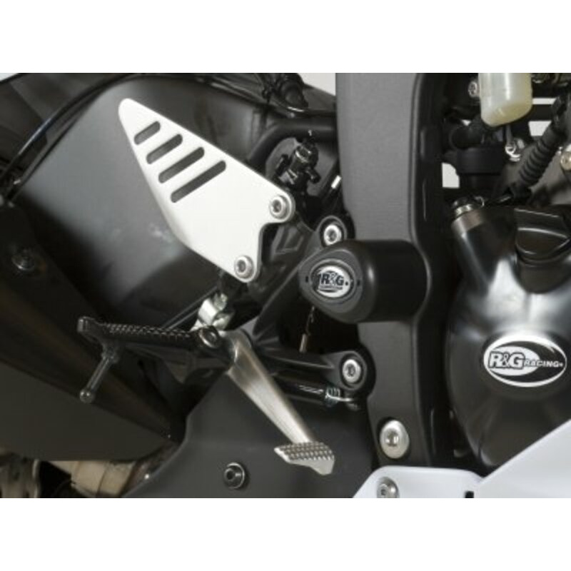 Tampons de protection R&G RACING Aero noir Kawasaki ZX6R 636