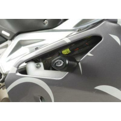 Tampons de protection R&G RACING Aero noir Aprilia RSV1000R