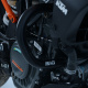 Protections latérales R&G RACING orange KTM Duke