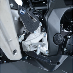 Adhésif anti-frottement R&G RACING platine talon noir (2 pièces) Honda CBR250RR