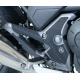Adhésif anti-frottement R&G RACING platines repose-pieds noir 4 pièces Honda NC700S/700X/750S/750X