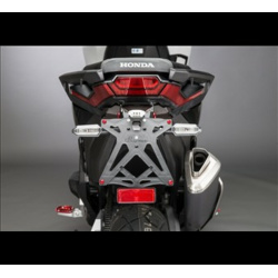 Support de plaque réglable LIGHTECH noir Honda X-Adv