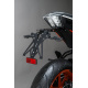 Support de plaque réglable LIGHTECH noir KTM 390 Duke