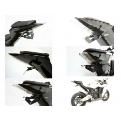 SUPPORT DE PLAQUE R&G RACING POUR KTM RC8 '08-11 AVEC MICRO CLIGNOTANTS