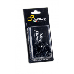 Kit vis de carénage LIGHTECH noir Ergal (31 pièces) Suzuki GSX-S750