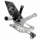 Commande reculées réglables/repliables LIGHTECH Racing sélection standard et inversée argent Ducati Panigale