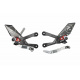 Commandes reculées réglables/repliables LIGHTECH Racing sélection standard et inversée Honda CBR1000R-RR