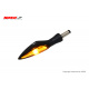 Clignotant KOSO Stinger LED noir/fumé universel vendu à l'unité