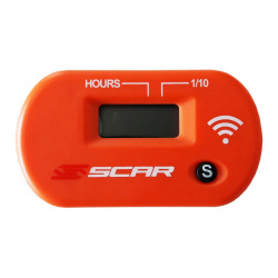 Compteur d'heures SCAR Sans-fil avec Velcro orange
