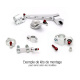 Kit fixation d'amortisseur de direction BITUBO Suzuki GSXR600/750