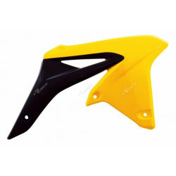 Ouïes de radiateur RACETECH couleur origine (2016) jaune/noir Suzuki RM-Z250