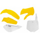 Kit plastique RACETECH couleur origine jaune/blanc Suzuki RM65