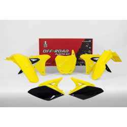 Kit plastique RACETECH couleur origine (2017) jaune/noir Suzuki RM-Z250