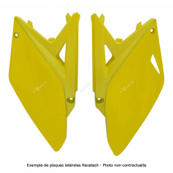 Plaques latérales RACETECH couleur origine 2014 jaune/noir Suzuki RM-Z250
