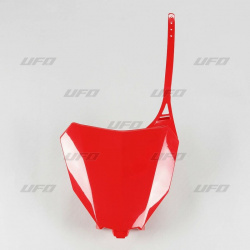 Plaque numéro frontale UFO rouge Honda CRF450R/RX