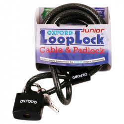 Antivol câble OXFORD Looplock 2m x 15mm fumé
