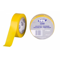 Ruban adhésif isolant HPX jaune 19mm x 10m